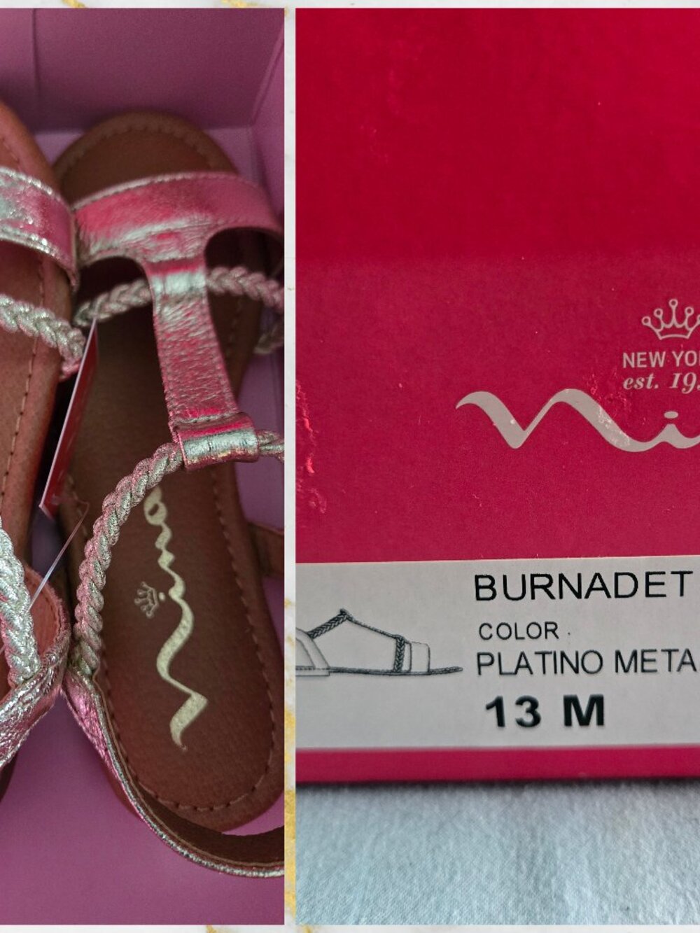 Girls Gold Sandals